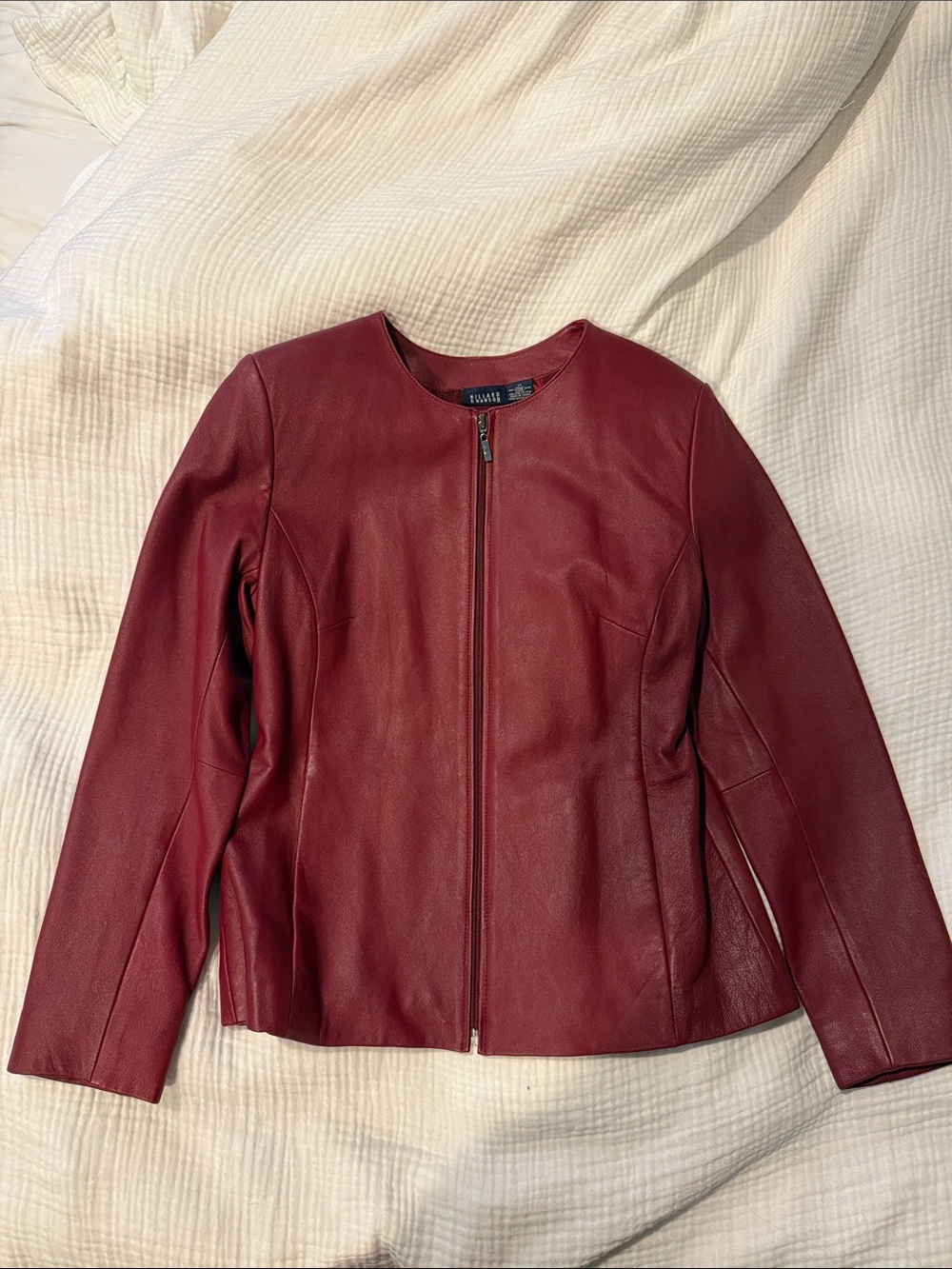 Red Lambskin Leather Jacket